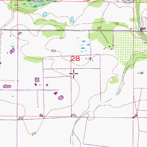 Topographic Map of Shell Creek Airpark, FL
