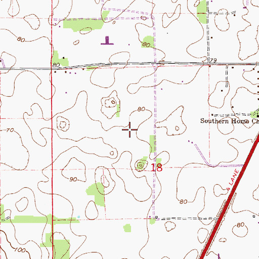 Topographic Map of Wings-N-Wheels Airport, FL