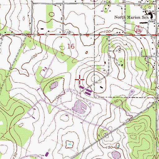 Topographic Map of Due Process Stables Heliport, FL