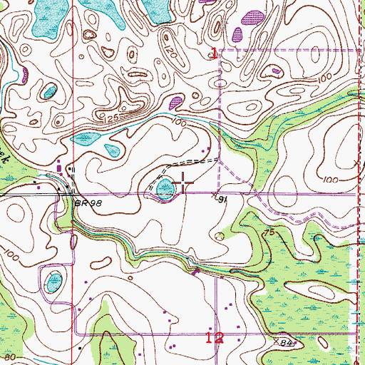 Topographic Map of Gator Airpark (historical), FL