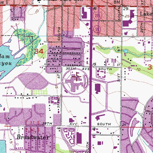 Topographic Map of Florida Power Corporation General Headquaters Helistop, FL