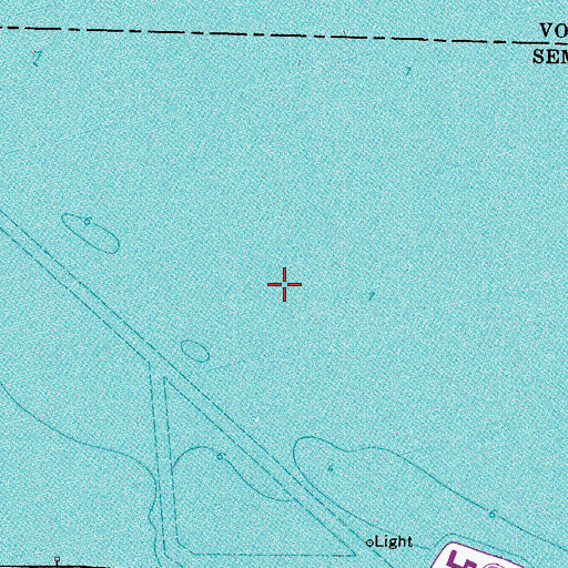 Topographic Map of Sanford Seaplane Base, FL