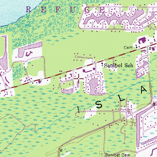 Topographic Map of James Cipriani Heliport, FL