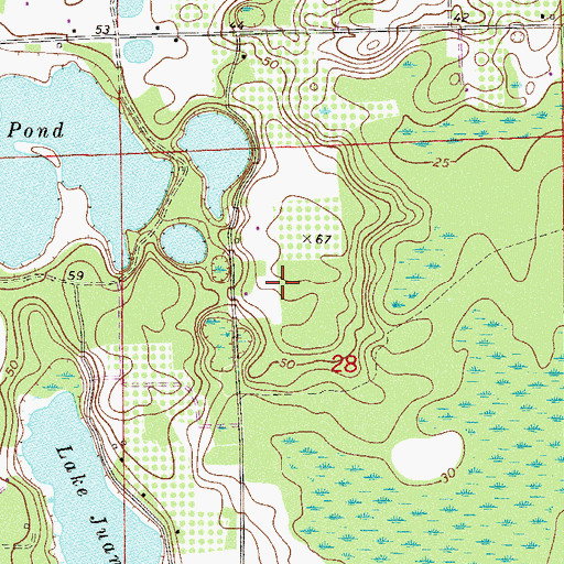 Topographic Map of Budd Darling Heliport, FL