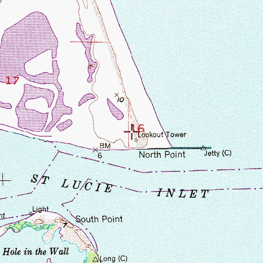 Topographic Map of Sailfish Point Heliport, FL