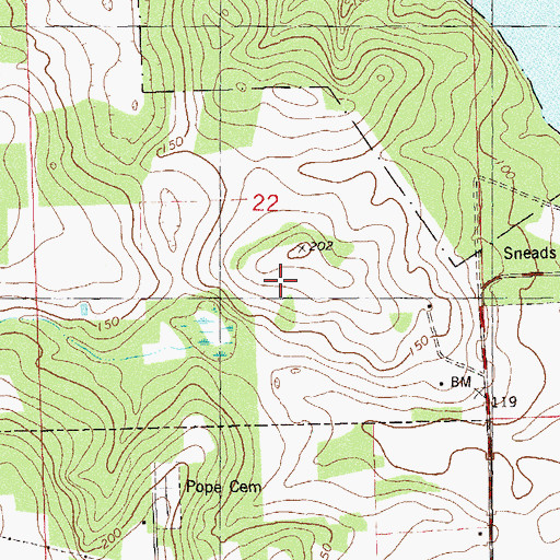 Topographic Map of Kilpatrick Farm Airport, FL
