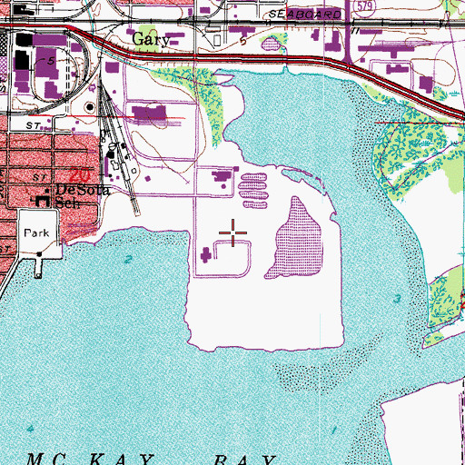 Topographic Map of Academy Heliport, FL
