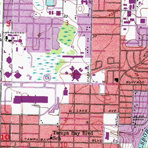 Topographic Map of Care Flight Heliport, FL