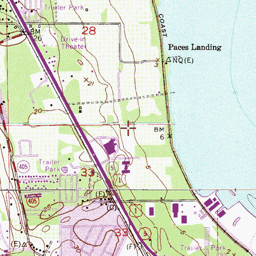 Topographic Map of Hospital Heliport, FL