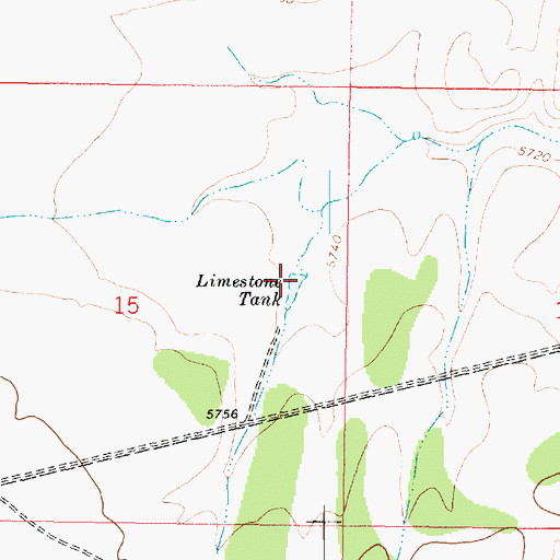 Topographic Map of Limestone Tank, AZ