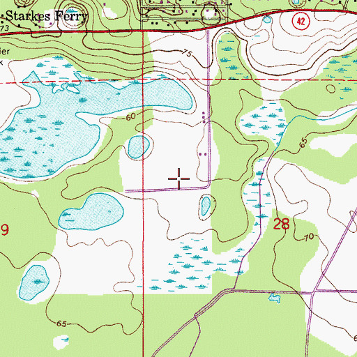 Topographic Map of Fly'n R Ranch Airport, FL