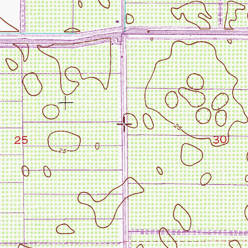 Topographic Map of Marsh Airstrip (historical), FL