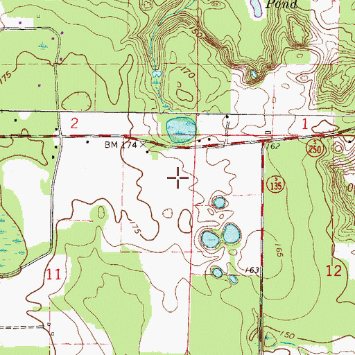 Topographic Map of Wellborn Airport, FL