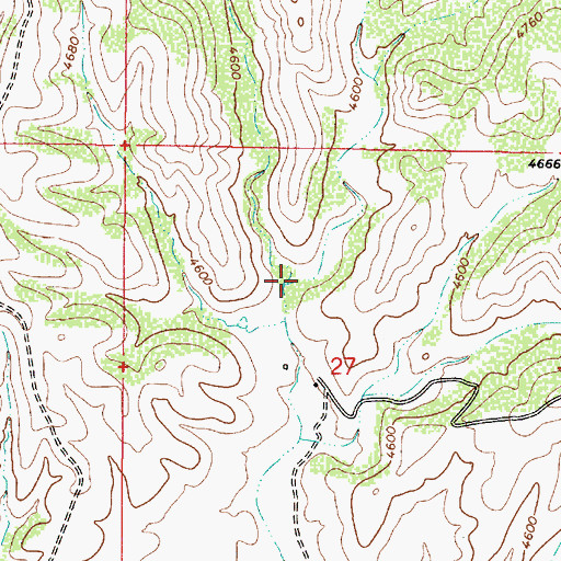 Topographic Map of Lincoln Canyon, AZ