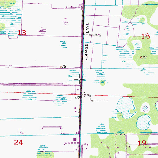 Topographic Map of Wellington Medical Center Heliport, FL