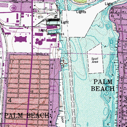 Topographic Map of Braman Heliport, FL