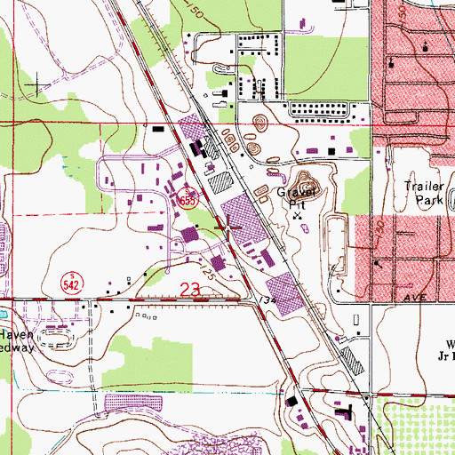 Topographic Map of Scottys Incorporated Heliport, FL