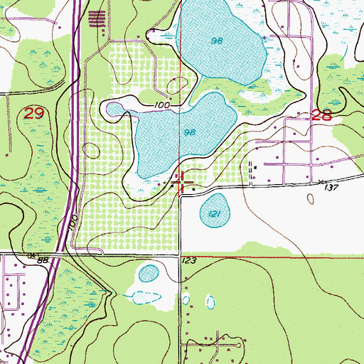 Topographic Map of Gator Lake Heliport, FL
