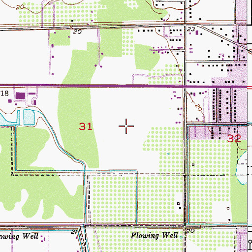 Topographic Map of WWKO-AM (Cocoa), FL