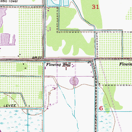 Topographic Map of WXXU-AM (Cocoa Beach), FL