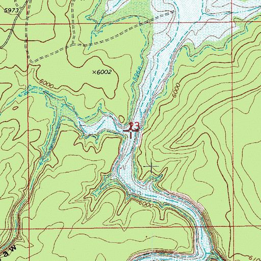 Topographic Map of Linden Draw, AZ