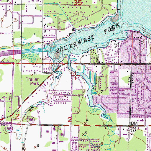 Topographic Map of WEXI-AM (Jupiter), FL