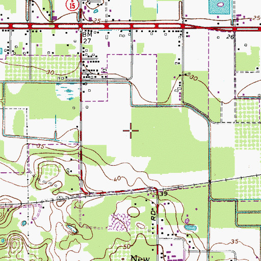 Topographic Map of WOLM-AM (Lake Mary), FL