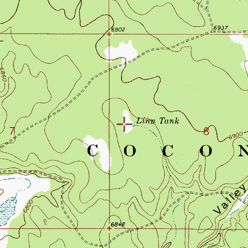 Topographic Map of Linn Tank, AZ