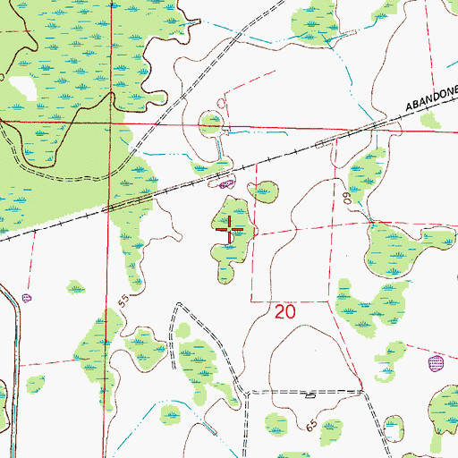 Topographic Map of WTKN-AM (Pinellas Park), FL