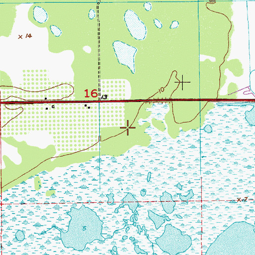 Topographic Map of WAMT-AM (Titusville), FL
