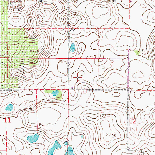Topographic Map of WHOF-AM (Wildwood), FL