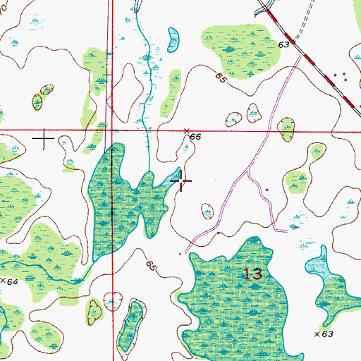 Topographic Map of WSTF-FM (Cocoa Beach), FL