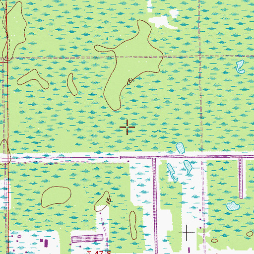 Topographic Map of WCVU-FM (Naples), FL