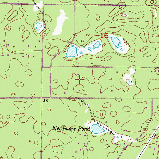 Topographic Map of WLPJ-FM (New Port Richey), FL