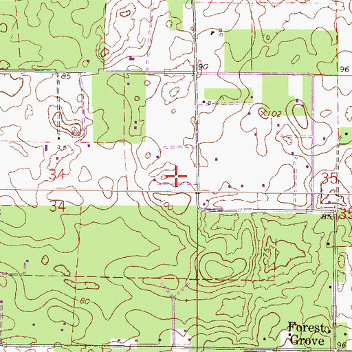 Topographic Map of WNFQ-FM (Newberry), FL