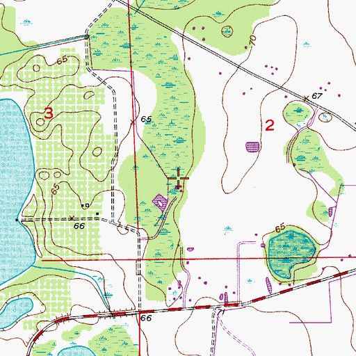 Topographic Map of WWKA-FM (Orlando), FL