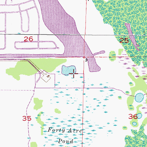 Topographic Map of WEEJ-FM (Port Charlotte), FL