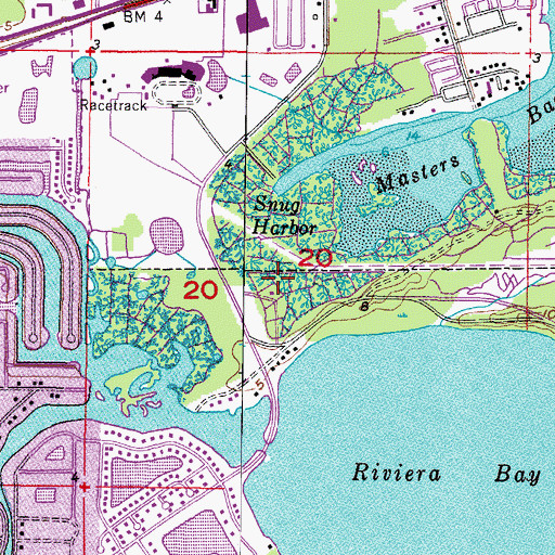 Topographic Map of WWRM-FM (Saint Petersburg), FL