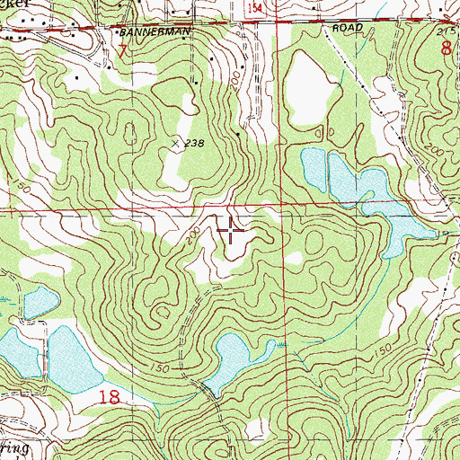 Topographic Map of WTNT-FM (Tallahassee), FL