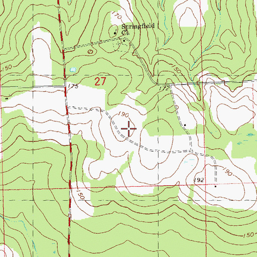 Topographic Map of WGLF-FM (Tallahassee), FL