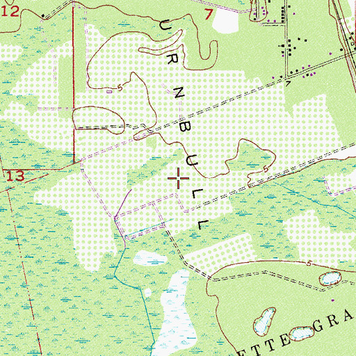 Topographic Map of WGNE-FM (Titusville), FL