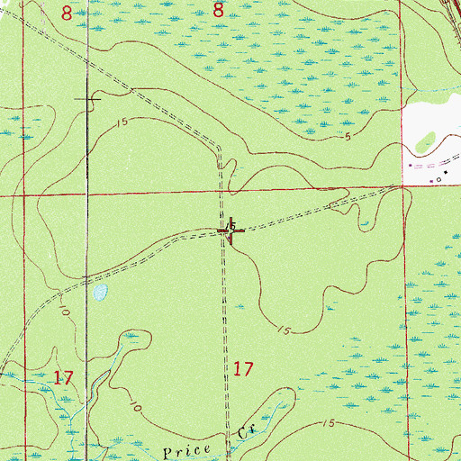 Topographic Map of WAYQ-TV (Daytona Beach), FL
