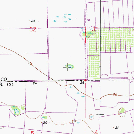 Topographic Map of WNPL-TV (Naples), FL