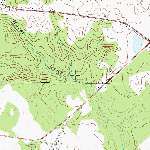 Topographic Map of Horse Branch, GA