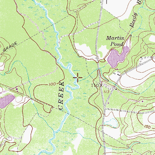 Topographic Map of Reedy Branch, GA