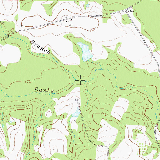 Topographic Map of Sweat Branch, GA