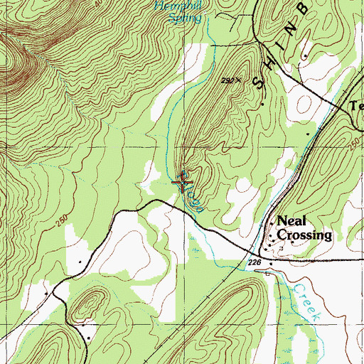 Topographic Map of Allgood Branch, GA