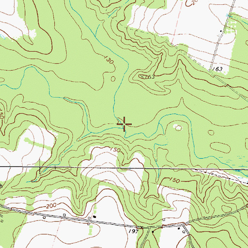Topographic Map of Alligator Creek, GA