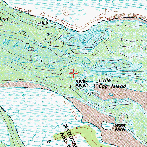 Topographic Map of Altamaha Sound, GA