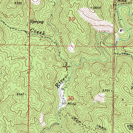 Topographic Map of Little Copper Creek, AZ
